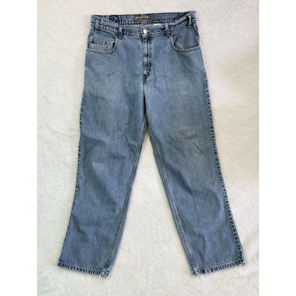 Levi's SilverTab Jeans Mens 36x34 Blue Baggy Fit Vintage 00’s Skater Oversized